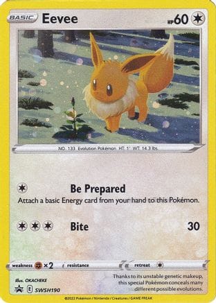 'Pokemon - 'Eevee SWSH190  - Holofoil SWSH Sword & Shield Promo Cards - Promo