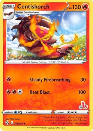 'Pokemon - 'Centiskorch 049/264  Battle Academy 2022 - Promo