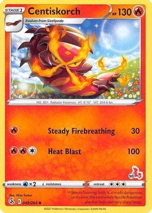 'Pokemon - 'Centiskorch 049/264  Battle Academy 2022 - Promo
