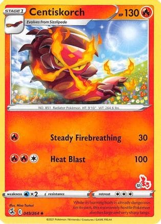 'Pokemon - 'Centiskorch 049/264  Battle Academy 2022 - Promo