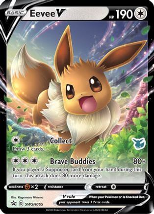 'Pokemon - 'Eevee V SWSH065  - Holofoil Battle Academy 2022 - Promo