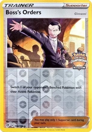 'Pokemon - 'Boss's Orders 154/192  - Reverse Holofoil League & Championship Cards - Promo
