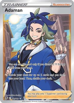 'Pokemon - 'Adaman (Full Art) 181/189  - Holofoil SWSH10 Astral Radiance - Ultra Rare
