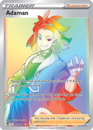 'Pokemon - 'Adaman (Secret) 199/189  - Holofoil SWSH10 Astral Radiance - Secret Rare