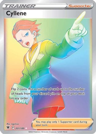 'Pokemon - 'Cyllene (Secret) 201/189  - Holofoil SWSH10 Astral Radiance - Secret Rare