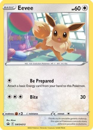'Pokemon - 'Eevee SWSH212  - Holofoil SWSH Sword & Shield Promo Cards - Promo