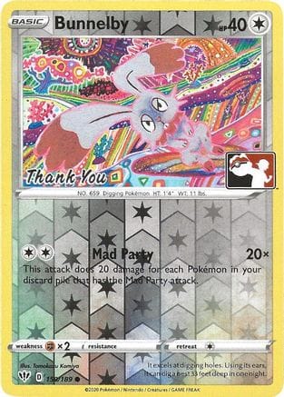 'Pokemon - 'Bunnelby 150/189  - Reverse Holofoil Miscellaneous Cards & Products - Promo