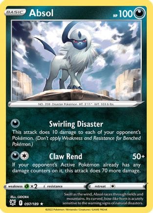 'Pokemon - 'Absol 097/189  Deck Exclusives - Rare