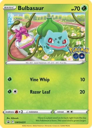 'Pokemon - 'Bulbasaur SWSH231  - Holofoil SWSH Sword & Shield Promo Cards - Promo