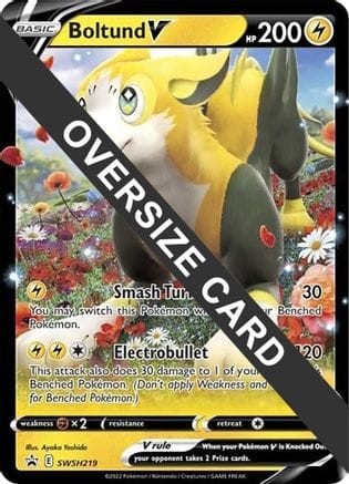 'Pokemon - 'Boltund V SWSH219  - Holofoil Jumbo Cards - Promo
