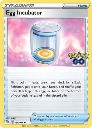 'Pokemon - 'Egg Incubator 066/078  Pokemon GO - Uncommon