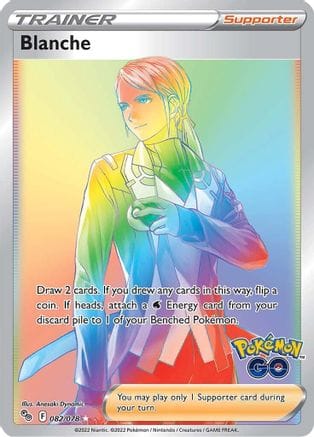 'Pokemon - 'Blanche (Secret) 082/078  - Holofoil Pokemon GO - Secret Rare