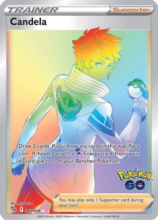 'Pokemon - 'Candela (Secret) 083/078  - Holofoil Pokemon GO - Secret Rare