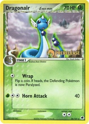 'Pokemon - 'Dragonair (Delta Species) 028/101  Nintendo Promos - Promo