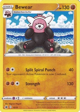'Pokemon - 'Bewear 012/15  McDonalds Promos 2022 - Promo