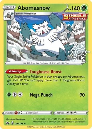 'Pokemon - 'Abomasnow 010/198  - Holofoil Miscellaneous Cards & Products - Promo