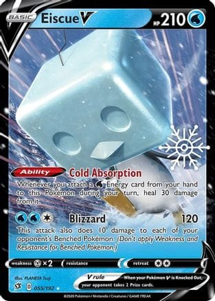 'Pokemon - 'Eiscue V 055/192  - Holofoil Miscellaneous Cards & Products - Promo