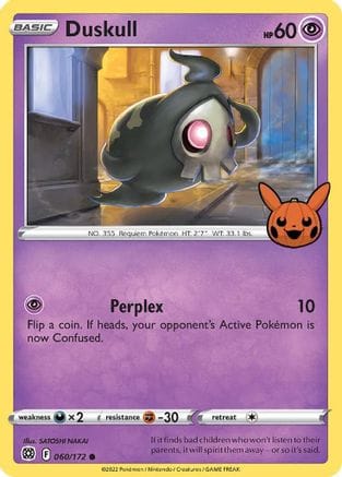 'Pokemon - 'Duskull 060/172  Trick or Trade BOOster Bundle - Promo