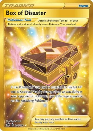 'Pokemon - 'Box of Disaster (Secret) 214/196  - Holofoil SWSH11 Lost Origin - Secret Rare