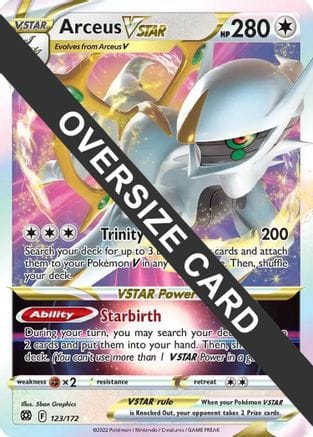 'Pokemon - 'Arceus VSTAR 123/172  - Holofoil Jumbo Cards - Promo