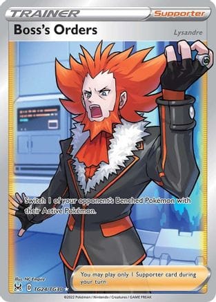'Pokemon - 'Boss's Orders TG24/TG30  - Holofoil SWSH11 Lost Origin Trainer Gallery - Ultra Rare