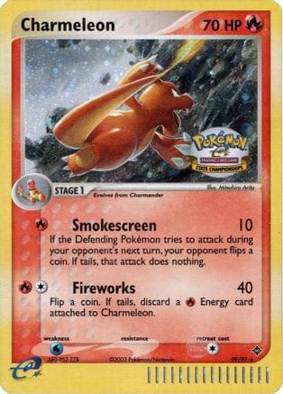 'Pokemon - 'Charmeleon 099/97  - Holofoil League & Championship Cards - Promo