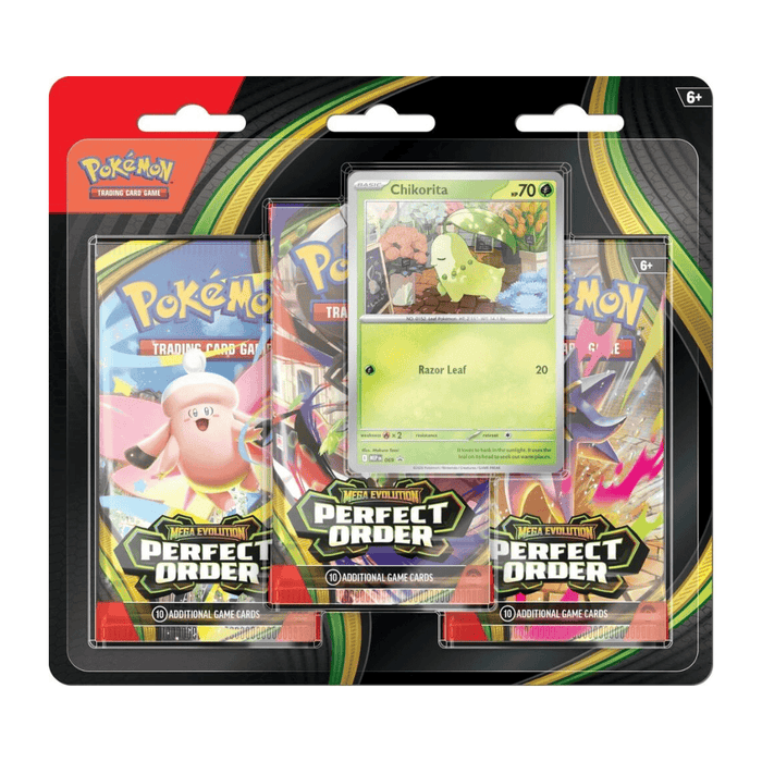 Pokemon: Perfect Order 3 Pack Blister [Chikorita] - ME03: Perfect Order (ME03)
