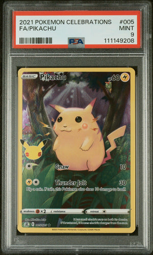 2021 Pokemon Celebrations #005 Fa/Pikachu PSA 9