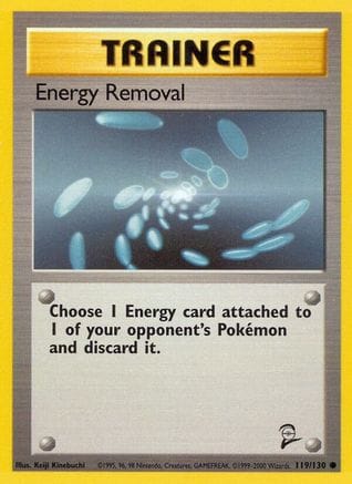 'Pokemon - 'Energy Removal 119/130  Base Set 2 - Common