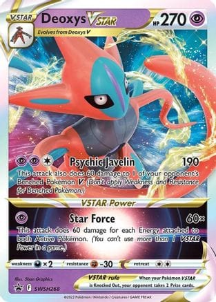 'Pokemon - 'Deoxys VSTAR SWSH268  - Holofoil SWSH Sword & Shield Promo Cards - Promo