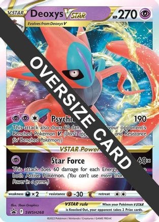 'Pokemon - 'Deoxys VSTAR SWSH268  - Holofoil Jumbo Cards - Promo
