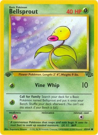 'Pokemon - 'Bellsprout 049/64  - Unlimited Jungle - Common