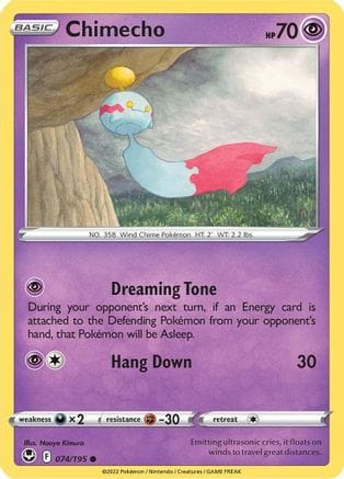 'Pokemon - 'Chimecho 074/195  SWSH12 Silver Tempest - Common
