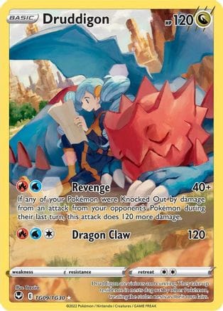'Pokemon - 'Druddigon TG09/TG30  - Holofoil SWSH12 Silver Tempest Trainer Gallery - Ultra Rare