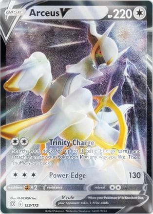 'Pokemon - 'Arceus V 122/172  - Holofoil Miscellaneous Cards & Products - Promo