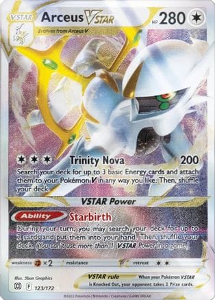 'Pokemon - 'Arceus VSTAR 123/172  - Holofoil Miscellaneous Cards & Products - Promo