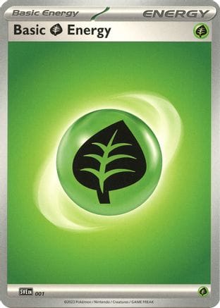 'Pokemon - 'Basic Grass Energy 001  SVE Scarlet & Violet Energies - Common