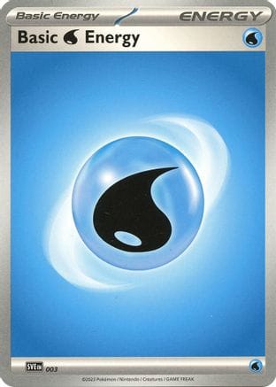'Pokemon - 'Basic Water Energy 003  SVE Scarlet & Violet Energies - Common