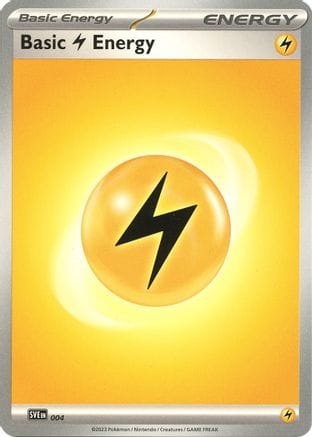 'Pokemon - 'Basic Lightning Energy 004  SVE Scarlet & Violet Energies - Common