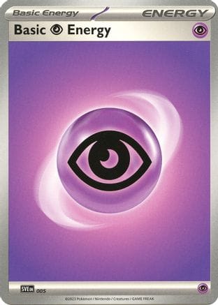 'Pokemon - 'Basic Psychic Energy 005  SVE Scarlet & Violet Energies - Common