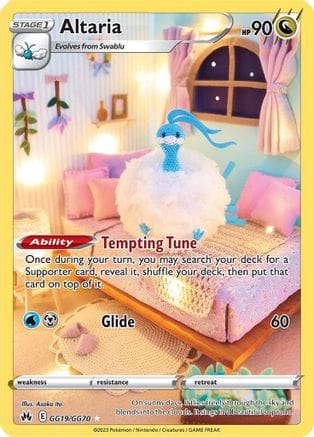 'Pokemon - 'Altaria GG19/GG70  - Holofoil Crown Zenith Galarian Gallery - Ultra Rare