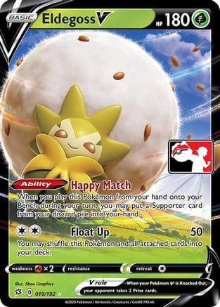 'Pokemon - 'Eldegoss V 019  - Holofoil Prize Pack Series Cards - Ultra Rare