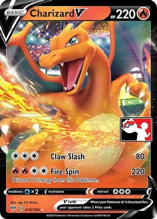 'Pokemon - 'Charizard V (Prize Pack Series 1) 019  - Holofoil Prize Pack Series Cards - Ultra Rare