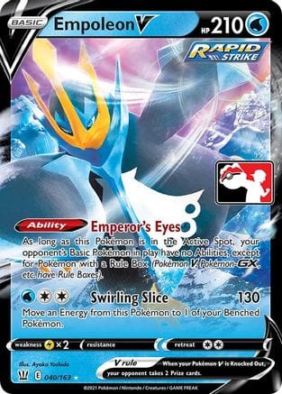 'Pokemon - 'Empoleon V 040  - Holofoil Prize Pack Series Cards - Ultra Rare