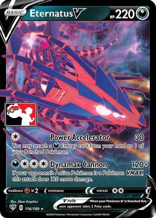 'Pokemon - 'Eternatus V 116  - Holofoil Prize Pack Series Cards - Ultra Rare