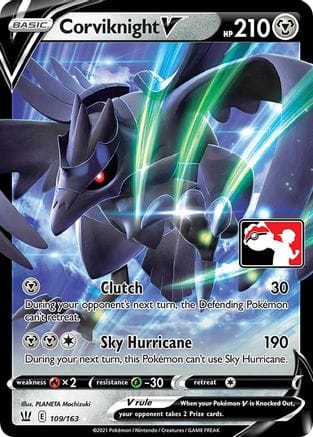 'Pokemon - 'Corviknight V 109  - Holofoil Prize Pack Series Cards - Ultra Rare
