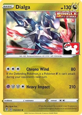 'Pokemon - 'Dialga 112  Prize Pack Series Cards - Rare