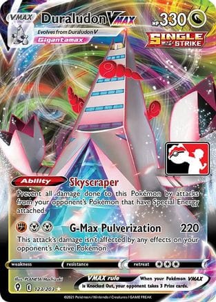 'Pokemon - 'Duraludon VMAX 123  - Holofoil Prize Pack Series Cards - Ultra Rare