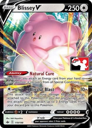 'Pokemon - 'Blissey V 119  - Holofoil Prize Pack Series Cards - Ultra Rare
