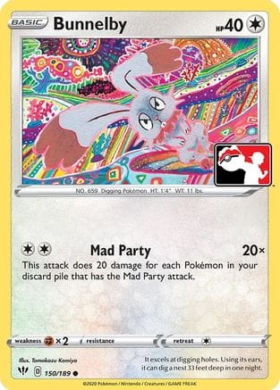 'Pokemon - 'Bunnelby 150  Prize Pack Series Cards - Common